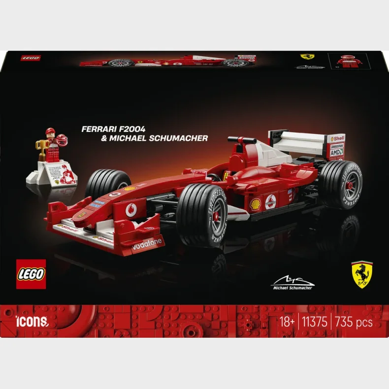 11375 LEGO Icons Ferrari F2004 og Michael Schumacher