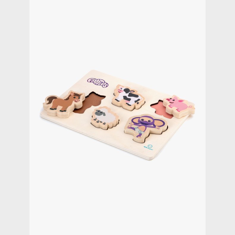 Fantorangen Fantus Trpuslespil Dyr 5 Brikker