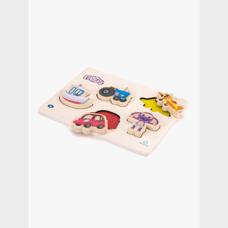 Fantorangen Fantus Trpuslespil Transportmiddel 5 Brikker