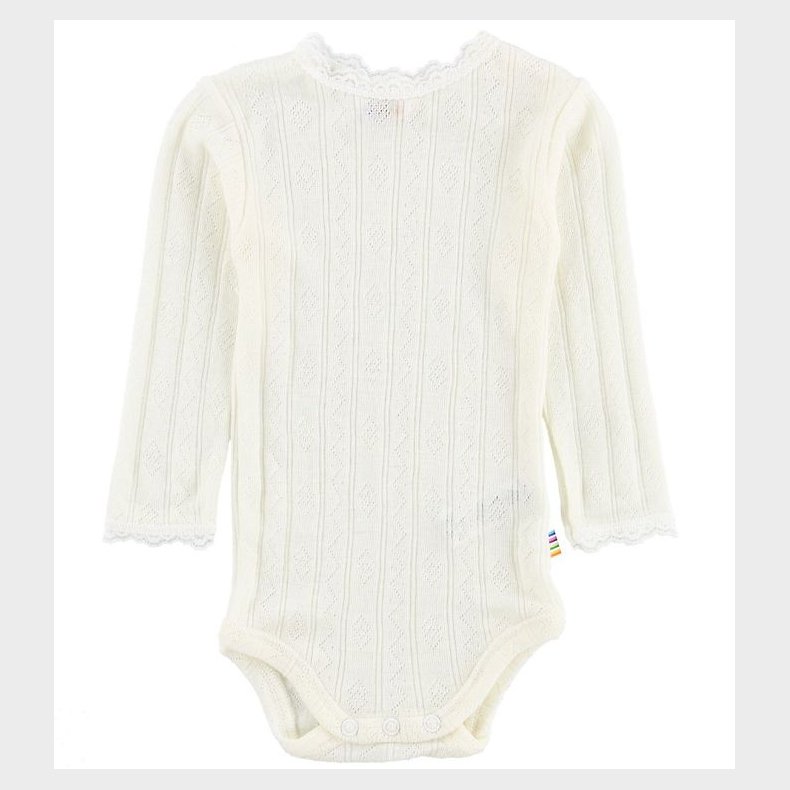 Joha Body - Uld/Silke - L/� - Creme m. Hulm�nster