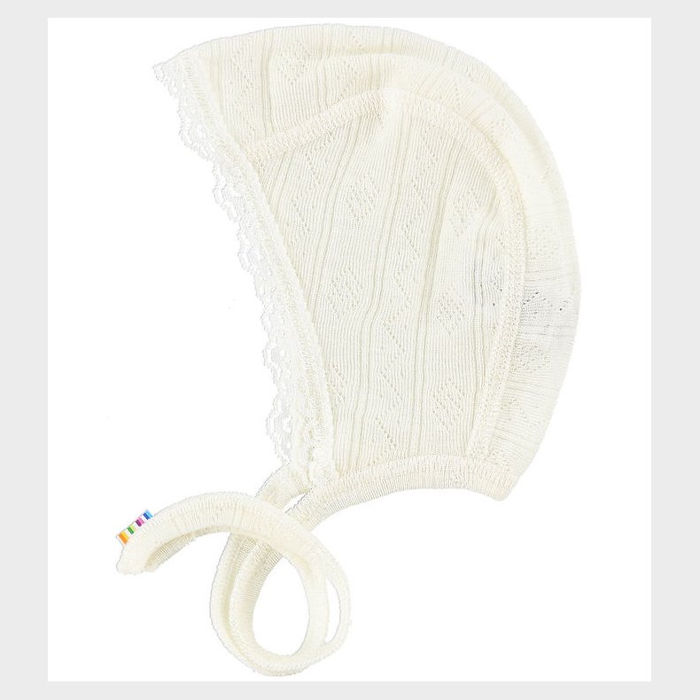 Joha Hjelm - Uld/Silke - Creme m. Hulm�nster