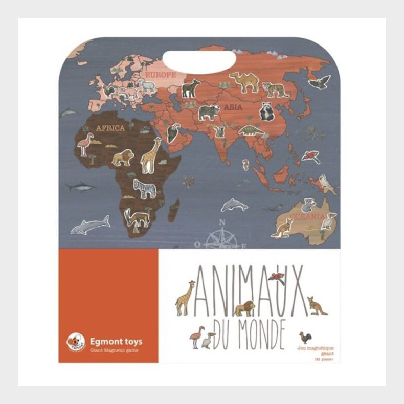 Egmont Toys | Kmpe magnetbog - Verdens dyr