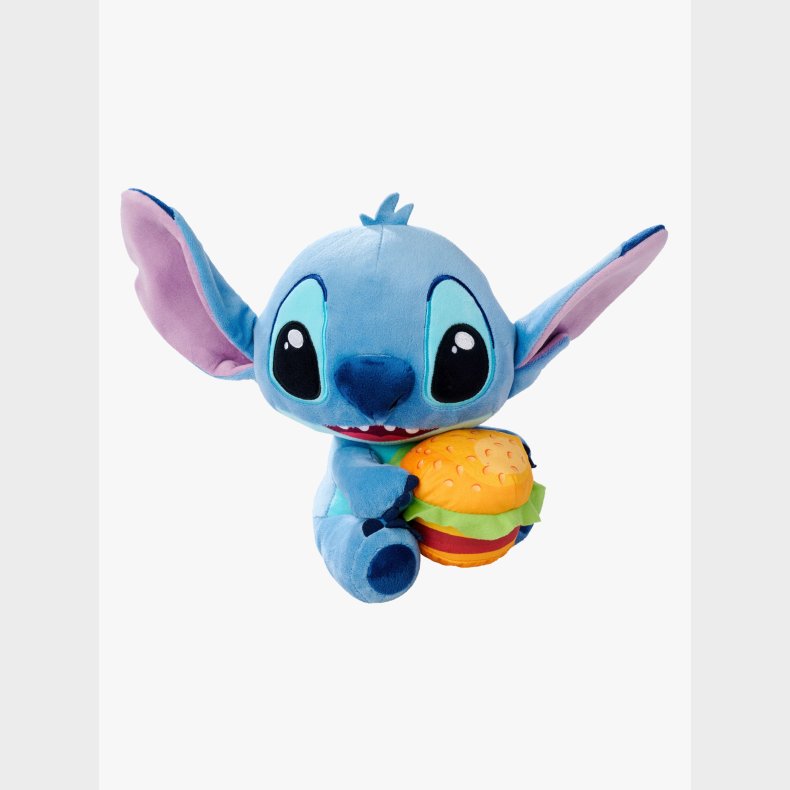 Disney Lilo &  Stitch Bamse med Hamburger 25 cm