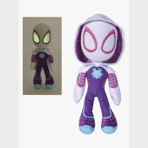 Spidey and His Amazing Friends Bamse Ghost Spider Selvlysende 25 cm