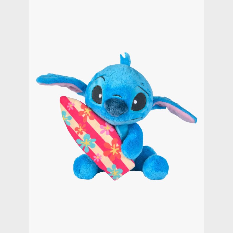 Disney Lilo &  Stitch Bamse Stitch med Surfbr�t 25 cm