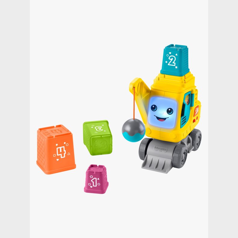 Fisher-Price Tlle- og Stabelkran