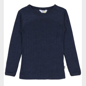 Joha Bluse - Uld/Silke - Navy