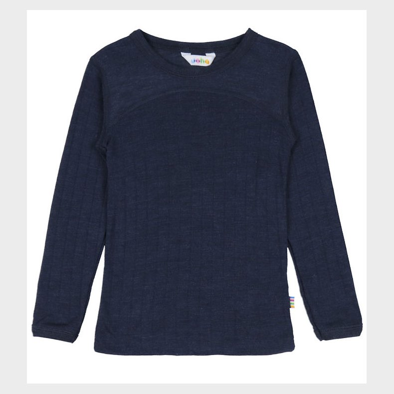 Joha Bluse - Uld/Silke - Navy