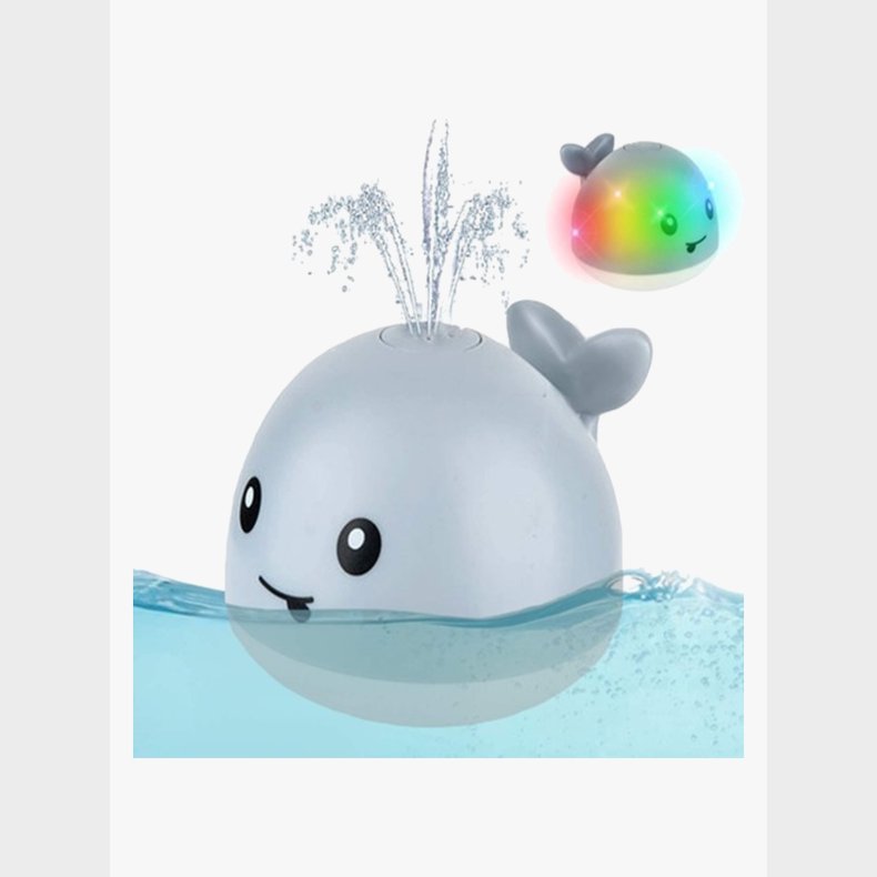 CarloBaby Badeleget�j Vandspr�jtende Hval m. Lys, Gr�