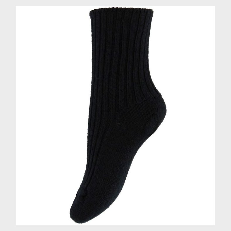 Joha Str�mper - Uld - Sort