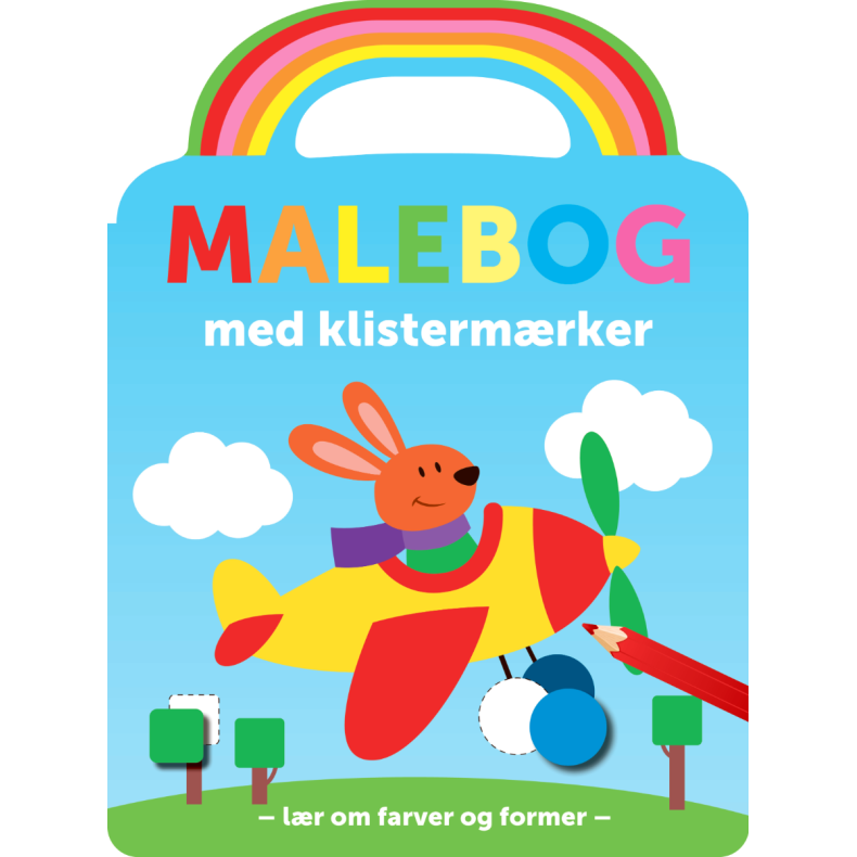 Forlaget Bolden | Malebog med klistermrker - Kanin