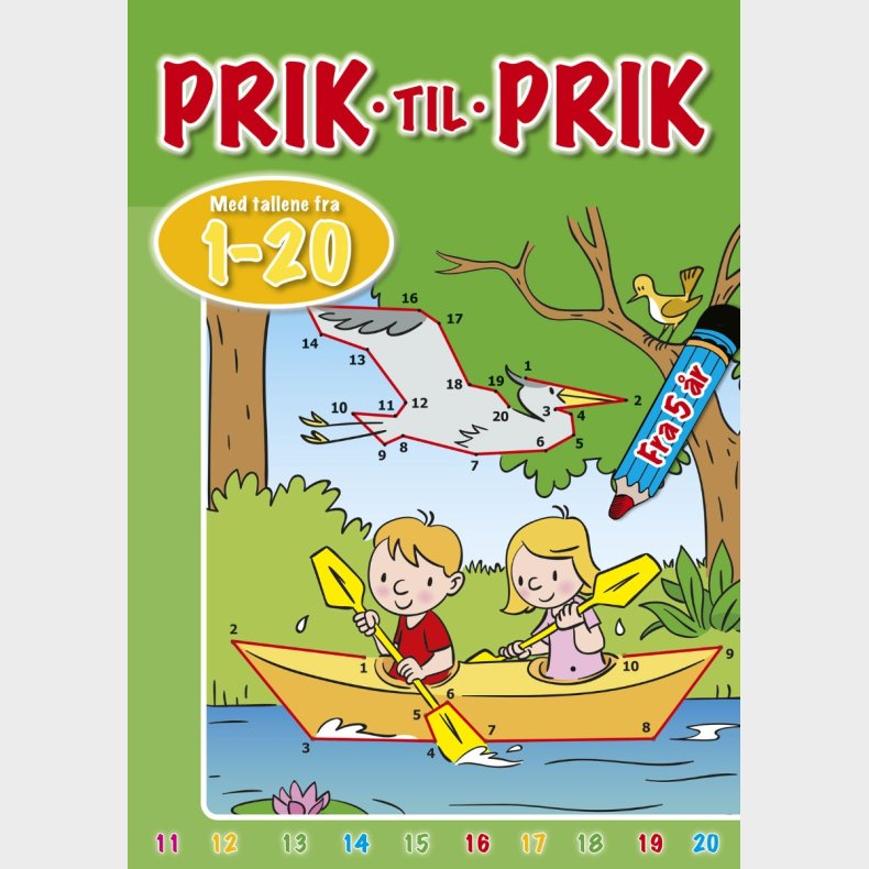 Forlaget Bolden | Prik til prik 1-20 - Kano