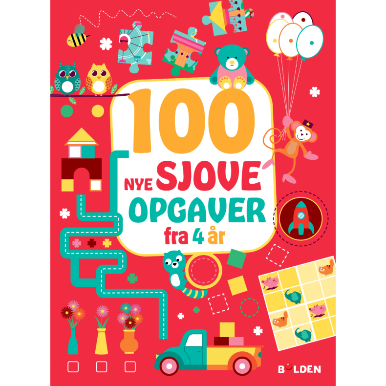 Forlaget Bolden | 100 nye sjove opgaver - Fra 4 r