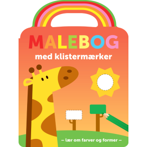 Forlaget Bolden | Malebog med klistermrker - Giraf