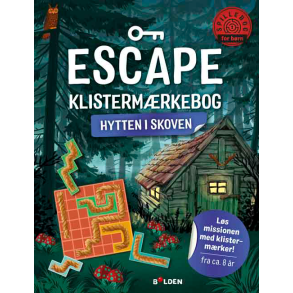 Forlaget Bolden | Escape klistermrkebog - Hytten i skoven