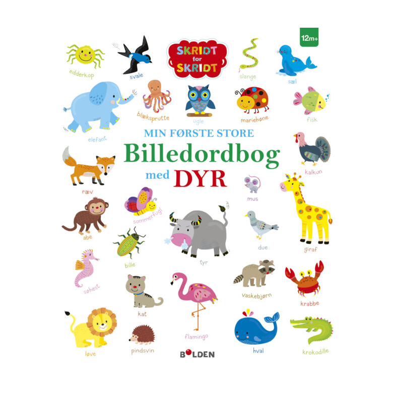 Forlaget Bolden | Min frste store billedordbog med dyr