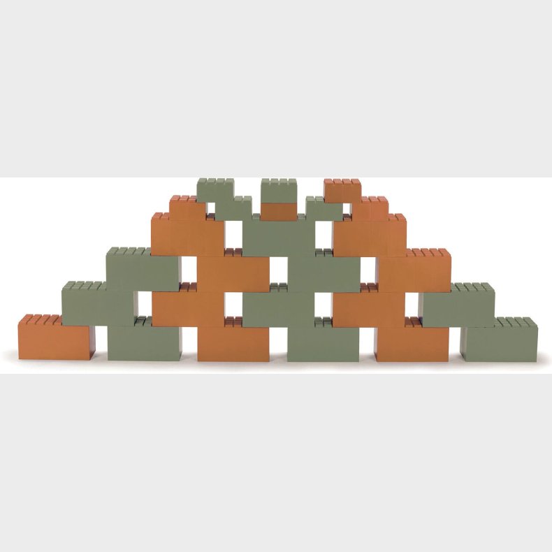 Dantoy Byggeklodser 26 Stk., Orange/Grnne