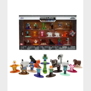 Minecraft 18 stk. metalfigurer pakke - 4cm