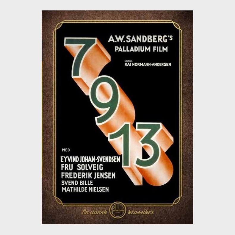 7-9-13 - Dansk Film Fra 1934 - DVD - Film