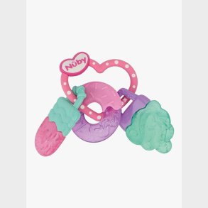 Nuby Icy Bite Sweets Bidering, Pink/Turqoise/Purple