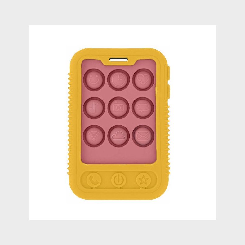 Nuby Phone Popper Bideleget�j, Gul/Lyser�d