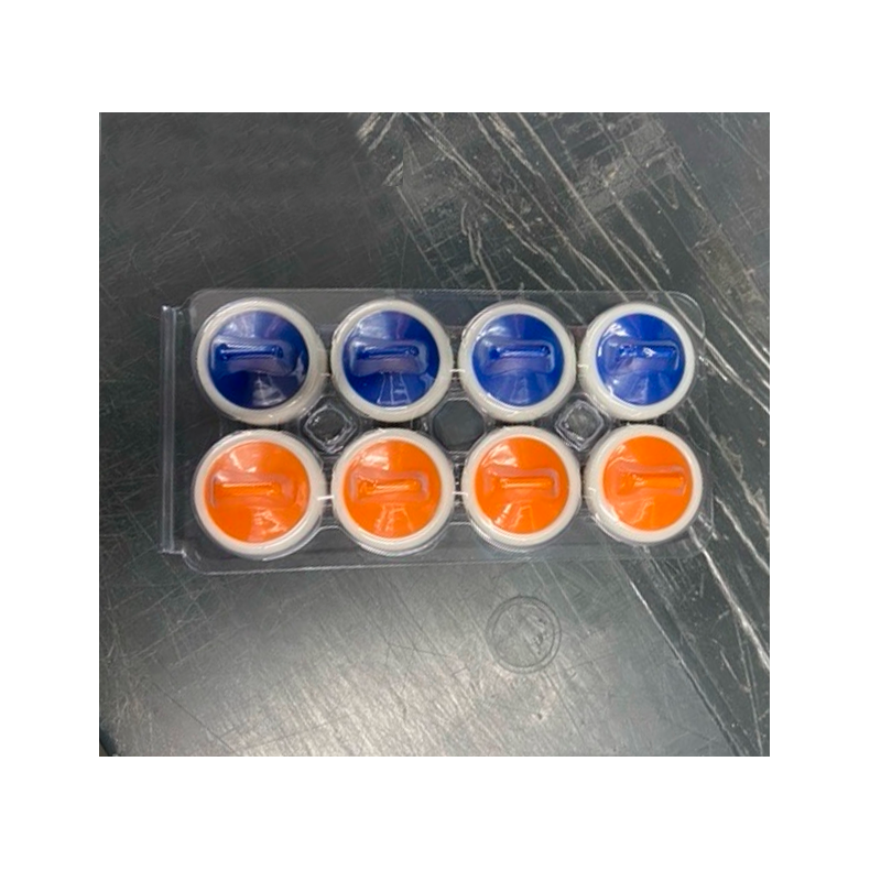 Gamesson | Shuffleboard- & curlingsten - Bl+Orange, 8 stk