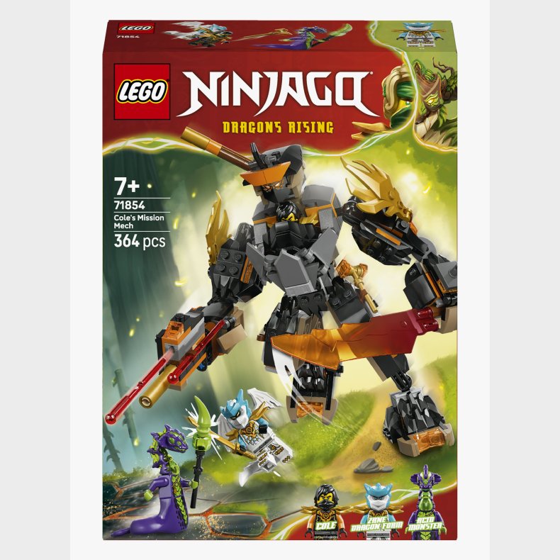 LEGO Ninjago 71854 Coles missions-mech og drage-Zane