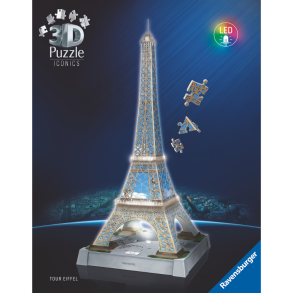 Ravensburger | 3D puslespil LED m. 216 brk. - Eiffeltrnet