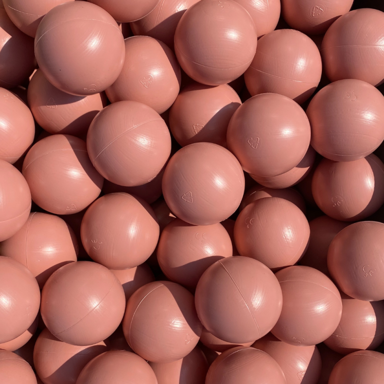 Dantoy | Boldbassin bolde 7 cm - Gammel rosa, 200 stk