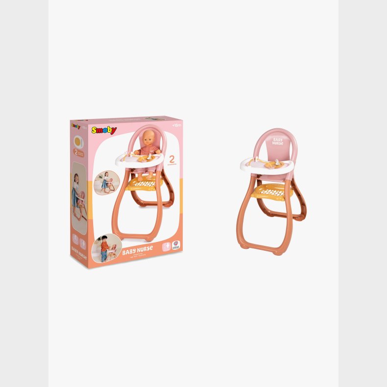 Smoby Baby Nurse H�jstol til Babydukker