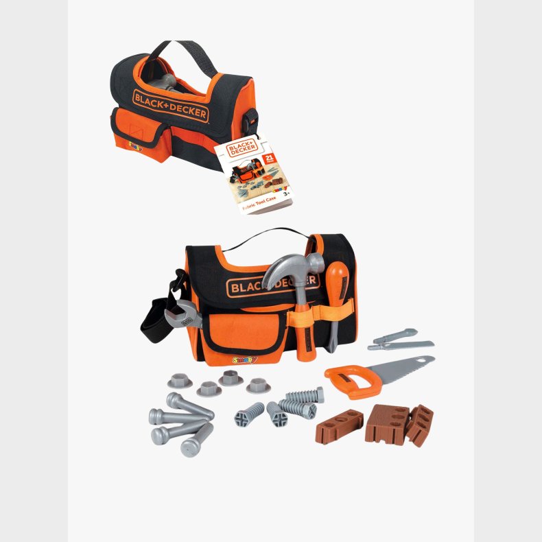 Smoby BLACK+DECKER Vrktjstaske i Stof 21 Dele