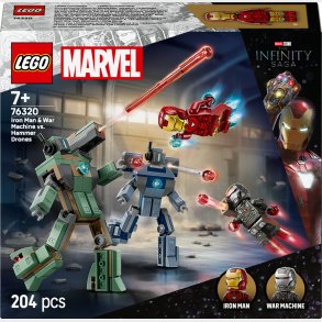 LEGO Super Heroes 76320 Iron Man og War Machine mod Hammer-droner