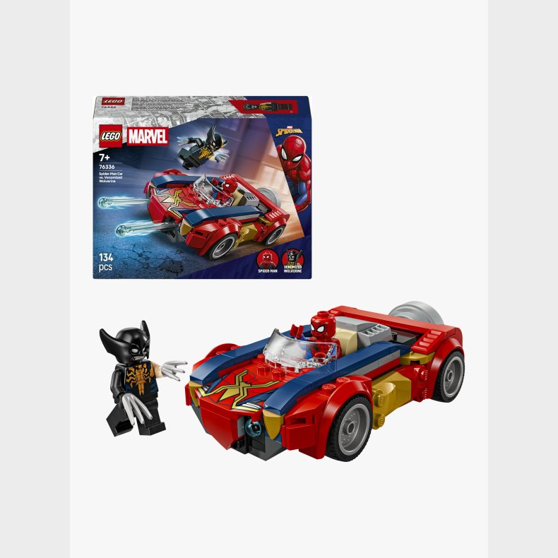 LEGO Super Heroes 76336 Spider-Man-bil mod venomiseret Wolverine