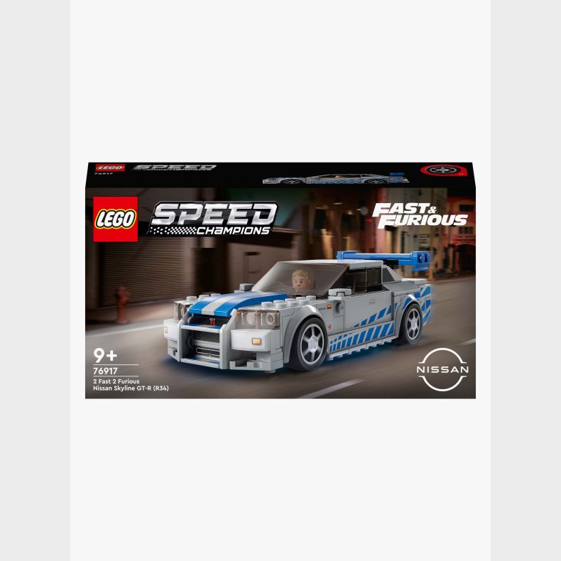 LEGO Speed Champions 76917 2 Fast 2 Furious Nissan Skyline GT-R R34