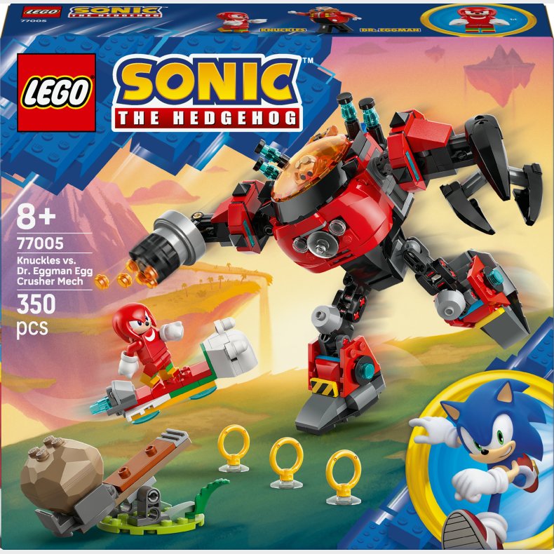 LEGO Sonic 77005 Knuckles mod dr. Eggmans Egg Crusher-mech