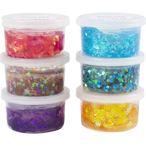 Creativ Company | Sequin Clay 6 x 60 gr. - Basisfarver