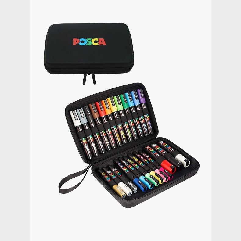 Posca Tuschpenne i Etui 24 Stk.
