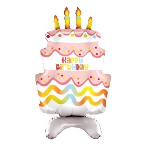 Folieballon - Fdselsdag, H: 97 cm