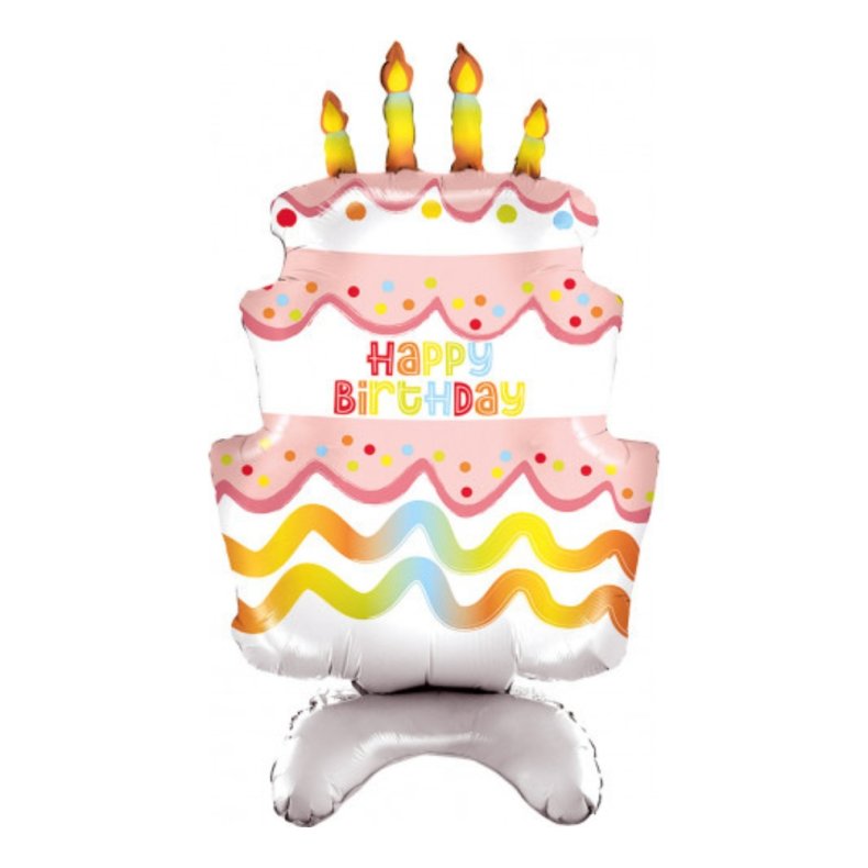 Folieballon - Fdselsdag, H: 97 cm