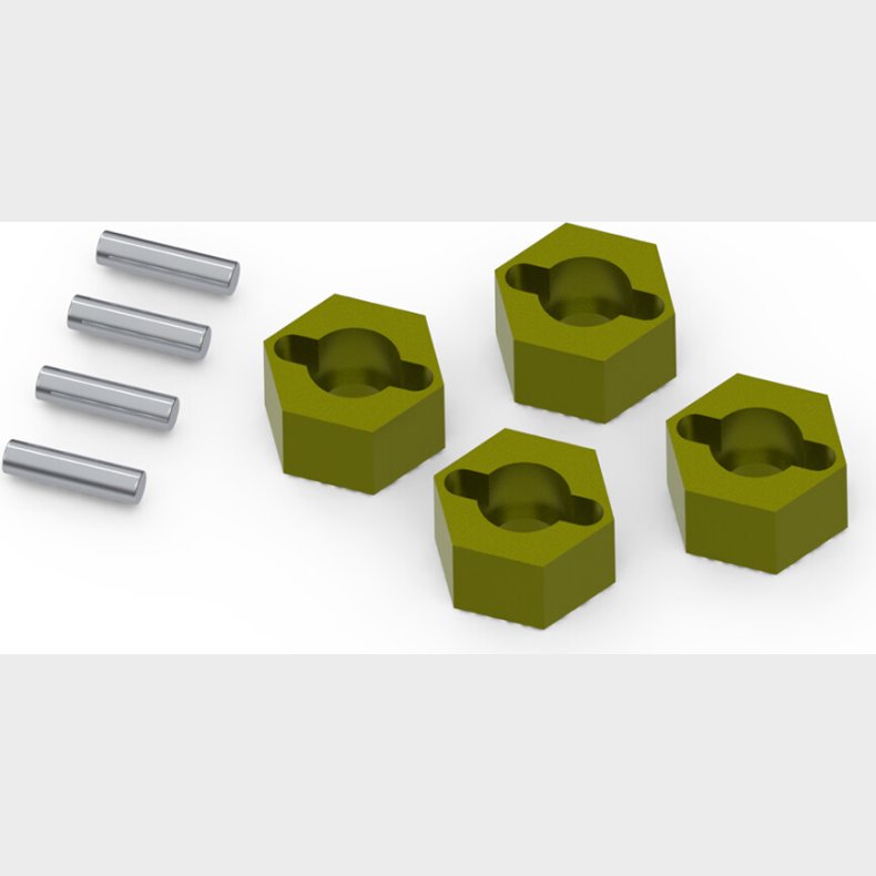 7mm Hex Hub Set (brass/4pcs) - Hp161153 - Hpi Racing