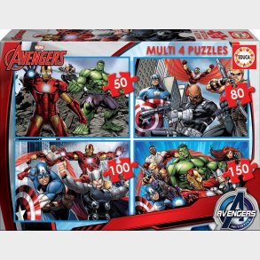 Educa Marvel Avengers Puslespil 4-i-1