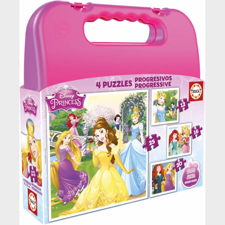 Educa Disney Princess Puslespil 4-i-1