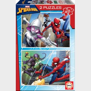 Educa Marvel Spider-Man Puslespil 2x48 Brikker