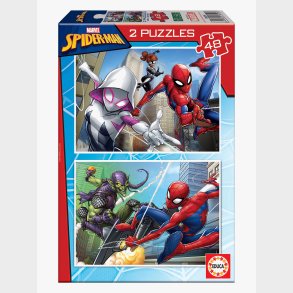Educa Marvel Spider-Man Puslespil 2x48 Brikker