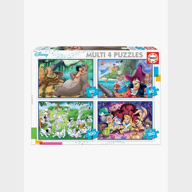 Educa Disney Classics Puslespil 4-i-1