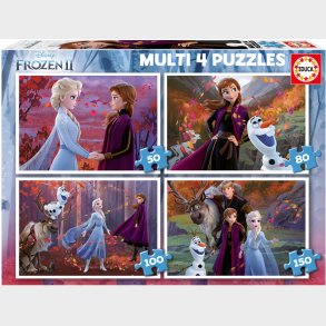 Educa Disney Frozen Puslespil 4-i-1