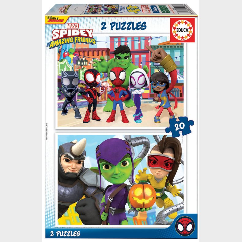 Spidey and His Amazing Friends Puslespil 2x20 Brikker