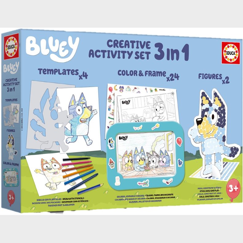 Educa Bluey Kreativt Aktivitetsst 3-i-1