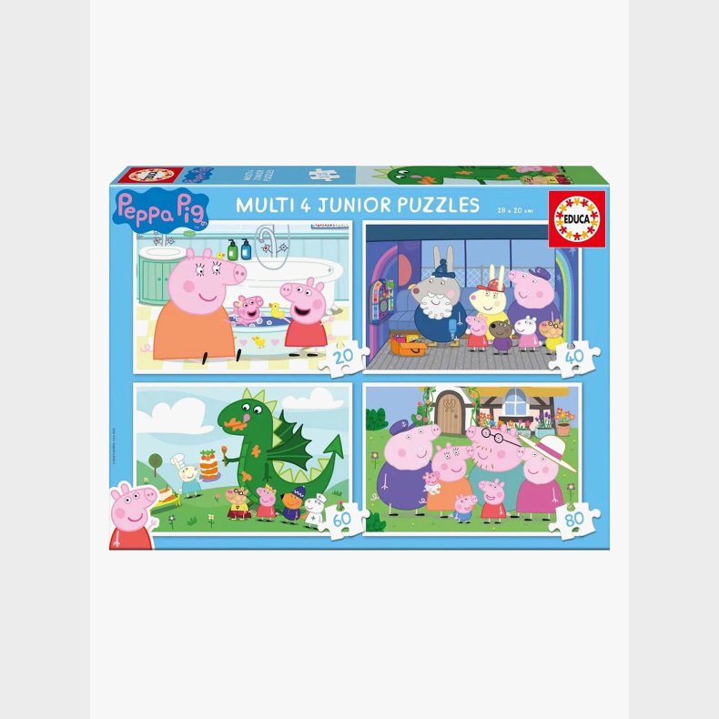 Educa Gurli Gris Puslespil 4-i-1