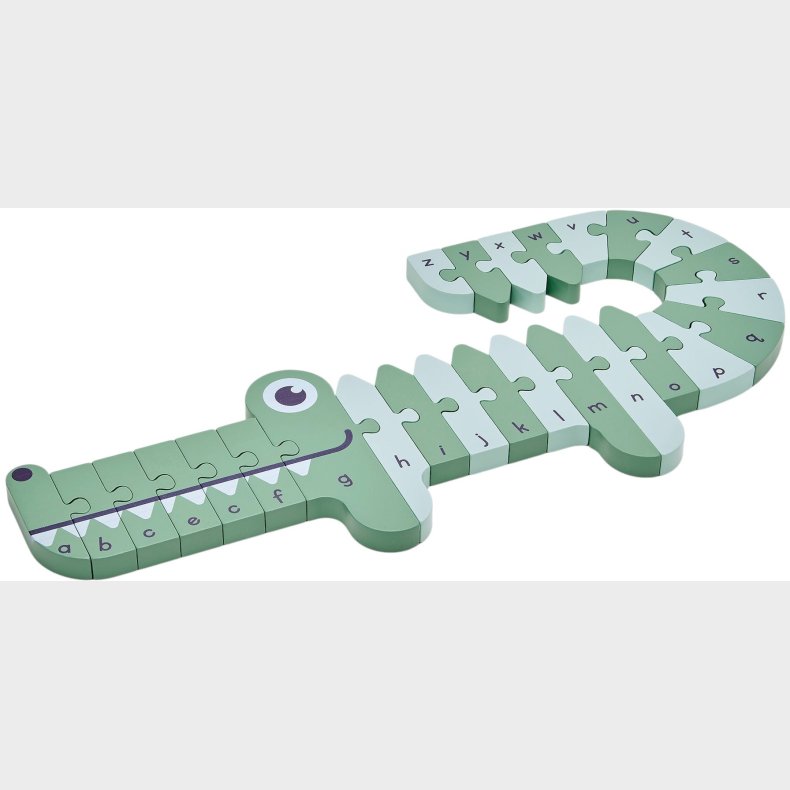 MooverToys A,B,C Puslespil Krokodille, Gr�n